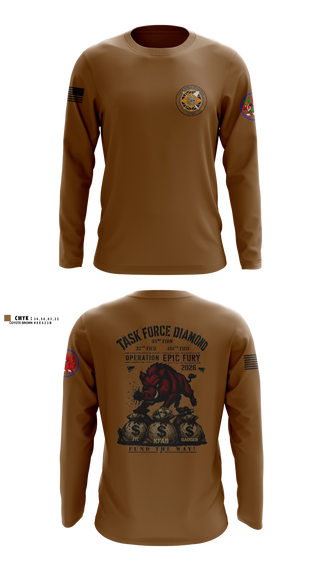 Long Sleeve Performance Shirt, 93rd Finance Battalion, National Guard, Teamtime, Team time, sublimation, custom sports apparel, team uniforms, spirit wear, spiritwear, sports uniforms, custom shirts, team store, custom team store, fundraiser sports, apparel fundraiser