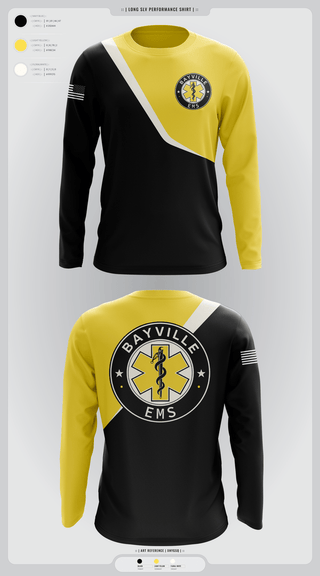 Long Sleeve Performance Shirt, Bayville EMS, , Teamtime, Team time, sublimation, custom sports apparel, team uniforms, spirit wear, spiritwear, sports uniforms, custom shirts, team store, custom team store, fundraiser sports, apparel fundraiser