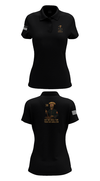 Womens Short Sleeve Performance Polo, 1/1, Marines, Teamtime, Team time, sublimation, custom sports apparel, team uniforms, spirit wear, spiritwear, sports uniforms, custom shirts, team store, custom team store, fundraiser sports, apparel fundraiser