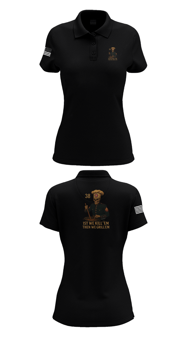 Womens Short Sleeve Performance Polo, 1/1, Marines, Teamtime, Team time, sublimation, custom sports apparel, team uniforms, spirit wear, spiritwear, sports uniforms, custom shirts, team store, custom team store, fundraiser sports, apparel fundraiser