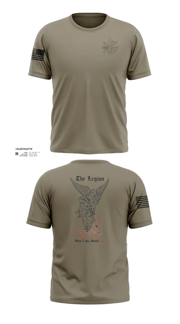 Old School Cotton Feel Shirt, 1st Platoon / B CO / 2-5 CAV, Army, Teamtime, Team time, sublimation, custom sports apparel, team uniforms, spirit wear, spiritwear, sports uniforms, custom shirts, team store, custom team store, fundraiser sports, apparel fundraiser
