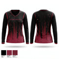Timberwolves Women's Long Sleeve V-neck Shirt - 1