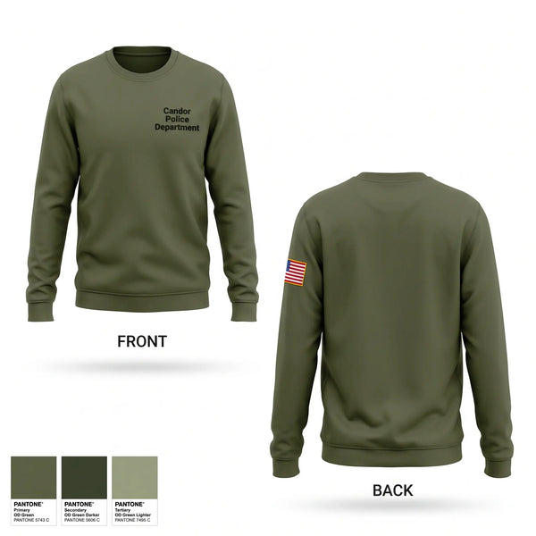 Crew Neck Sweatshirt, Candor Police Department, Police, Teamtime, Team time, sublimation, custom sports apparel, team uniforms, spirit wear, spiritwear, sports uniforms, custom shirts, team store, custom team store, fundraiser sports, apparel fundraiser