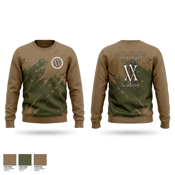 Crew Neck Sweatshirt, Venegas Athletics Academy, Baseball, Teamtime, Team time, sublimation, custom sports apparel, team uniforms, spirit wear, spiritwear, sports uniforms, custom shirts, team store, custom team store, fundraiser sports, apparel fundraiser