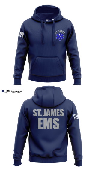 Hoodie, St. James EMS, EMS/EMT, Teamtime, Team time, sublimation, custom sports apparel, team uniforms, spirit wear, spiritwear, sports uniforms, custom shirts, team store, custom team store, fundraiser sports, apparel fundraiser