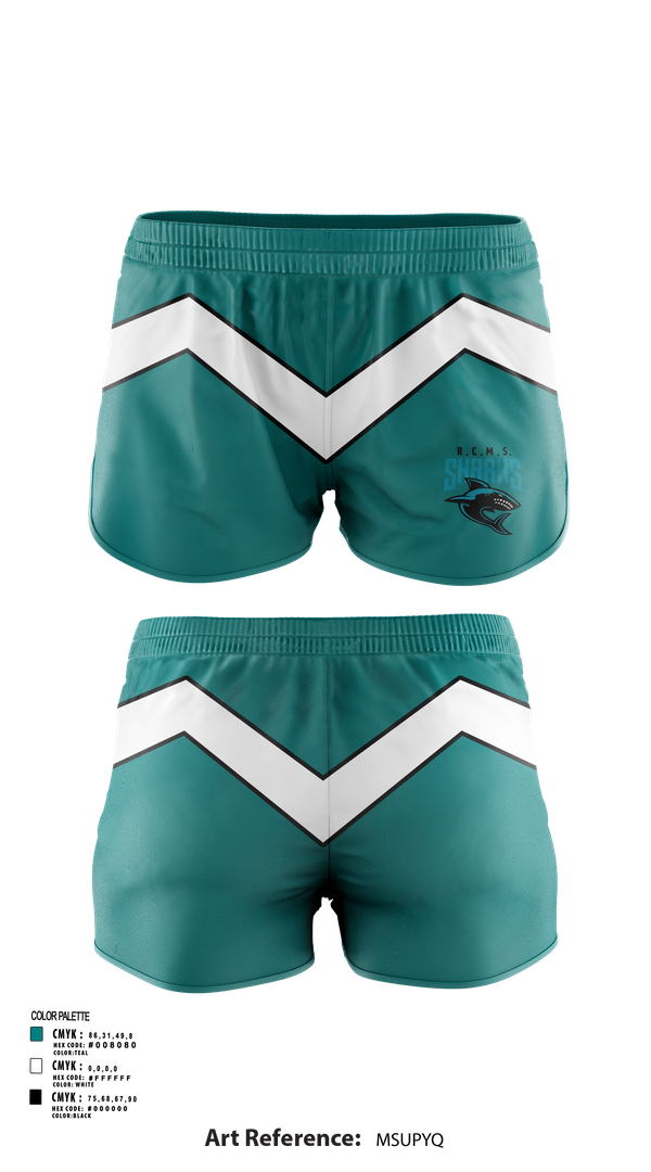 Womens Shorts, Rosemary Clarke Middle School Cheer, Cheer, Teamtime, Team time, sublimation, custom sports apparel, team uniforms, spirit wear, spiritwear, sports uniforms, custom shirts, team store, custom team store, fundraiser sports, apparel fundraiser