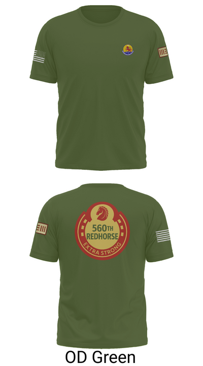 560th Redhorse Unit 43549441 Old School Cotton Feel Shirt - 50