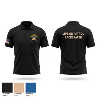Short Sleeve Performance Polo, RCSO BACKSEATERS, Police, Teamtime, Team time, sublimation, custom sports apparel, team uniforms, spirit wear, spiritwear, sports uniforms, custom shirts, team store, custom team store, fundraiser sports, apparel fundraiser