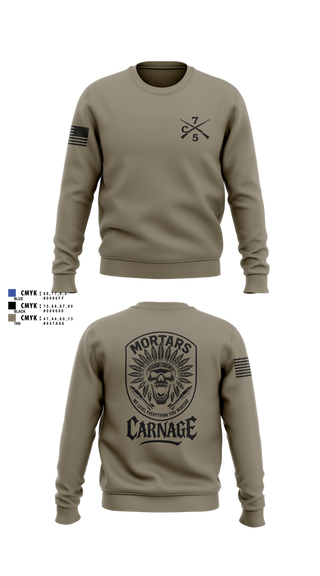 Crew Neck Sweatshirt, Carnage, , Teamtime, Team time, sublimation, custom sports apparel, team uniforms, spirit wear, spiritwear, sports uniforms, custom shirts, team store, custom team store, fundraiser sports, apparel fundraiser