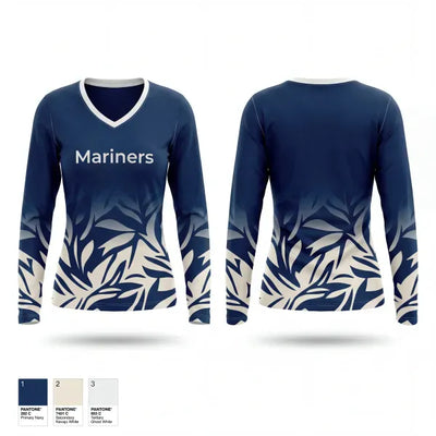 Mariners 50946450 Women's Long Sleeve V-neck Shirt - 1