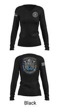 Currituck county 4491325 Women's Long Sleeve V-neck Shirt - 23