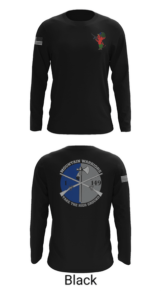 Long Sleeve Performance Shirt, 1-149th HHC Medic section, Army, Teamtime, Team time, sublimation, custom sports apparel, team uniforms, spirit wear, spiritwear, sports uniforms, custom shirts, team store, custom team store, fundraiser sports, apparel fundraiser