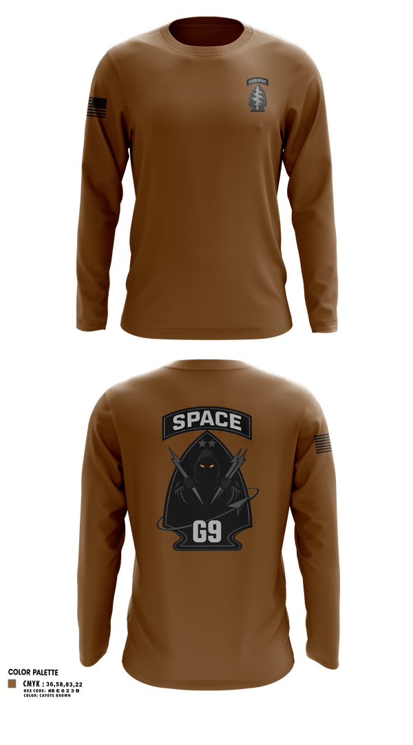 Long Sleeve Performance Shirt, 1st Special Forces CMD, Army, Teamtime, Team time, sublimation, custom sports apparel, team uniforms, spirit wear, spiritwear, sports uniforms, custom shirts, team store, custom team store, fundraiser sports, apparel fundraiser