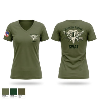 Womens Short Sleeve Vneck Shirt, MPD SWAT, Police, Teamtime, Team time, sublimation, custom sports apparel, team uniforms, spirit wear, spiritwear, sports uniforms, custom shirts, team store, custom team store, fundraiser sports, apparel fundraiser