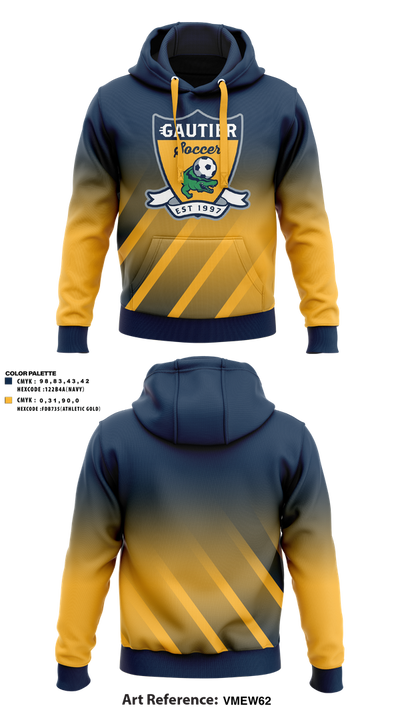 Gautier MS Boys Soccer 64396290 Hoodie - 6