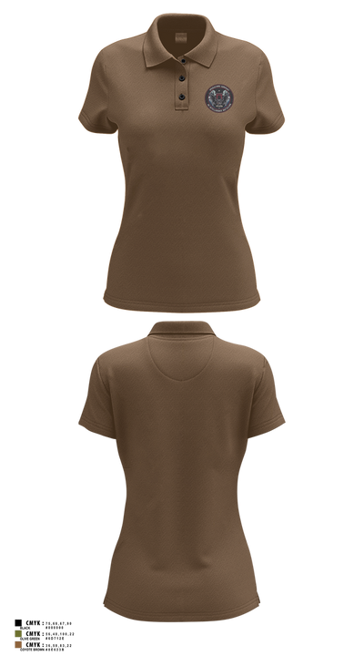 Operations Company 3d Intelligence Battalion 38917191 Women's Short Sleeve Performance Polo  - 8