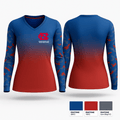 Neshoba Central High School Track & Field 38705884 Women's Long Sleeve V-neck Shirt - 25