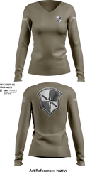 CPD 25599118 Women's Long Sleeve V-neck Shirt - 103