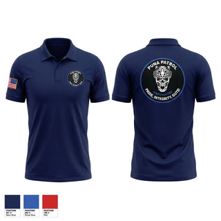 Short Sleeve Performance Polo, Puna Patrol, Police, Teamtime, Team time, sublimation, custom sports apparel, team uniforms, spirit wear, spiritwear, sports uniforms, custom shirts, team store, custom team store, fundraiser sports, apparel fundraiser