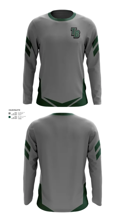Twelve Bridges Rhinos 96167977 Long Sleeve Performance Shirt 51