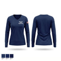Wheeling Police Department Women's Long Sleeve V-neck Shirt - 1
