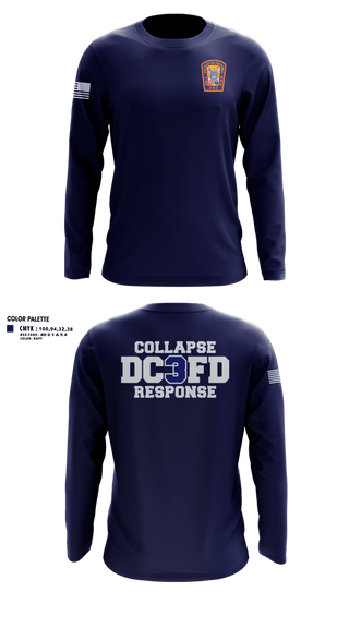 Long Sleeve Performance Shirt, Washington DC Fire Department, Fire Department, Teamtime, Team time, sublimation, custom sports apparel, team uniforms, spirit wear, spiritwear, sports uniforms, custom shirts, team store, custom team store, fundraiser sports, apparel fundraiser