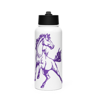 Belle Fourche Volleyball 78454655 Stainless Steel Water Bottle with a Straw Lid