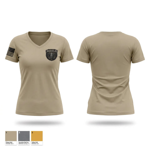 Womens Short Sleeve Vneck Shirt, A CO 297TH Pt, Army, Teamtime, Team time, sublimation, custom sports apparel, team uniforms, spirit wear, spiritwear, sports uniforms, custom shirts, team store, custom team store, fundraiser sports, apparel fundraiser