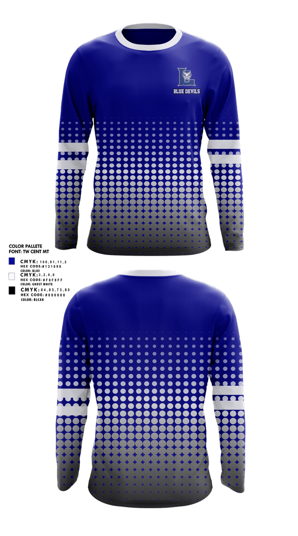 Long Sleeve Performance Shirt, Blue devils, , Teamtime, Team time, sublimation, custom sports apparel, team uniforms, spirit wear, spiritwear, sports uniforms, custom shirts, team store, custom team store, fundraiser sports, apparel fundraiser
