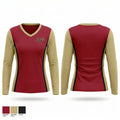 Aces Baseball Group 38997803 Women's Long Sleeve V-neck Shirt - 1