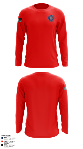Long Sleeve Performance Shirt, QN Rescue, Fire Department, Teamtime, Team time, sublimation, custom sports apparel, team uniforms, spirit wear, spiritwear, sports uniforms, custom shirts, team store, custom team store, fundraiser sports, apparel fundraiser