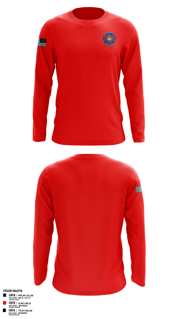 Long Sleeve Performance Shirt, QN Rescue, Fire Department, Teamtime, Team time, sublimation, custom sports apparel, team uniforms, spirit wear, spiritwear, sports uniforms, custom shirts, team store, custom team store, fundraiser sports, apparel fundraiser