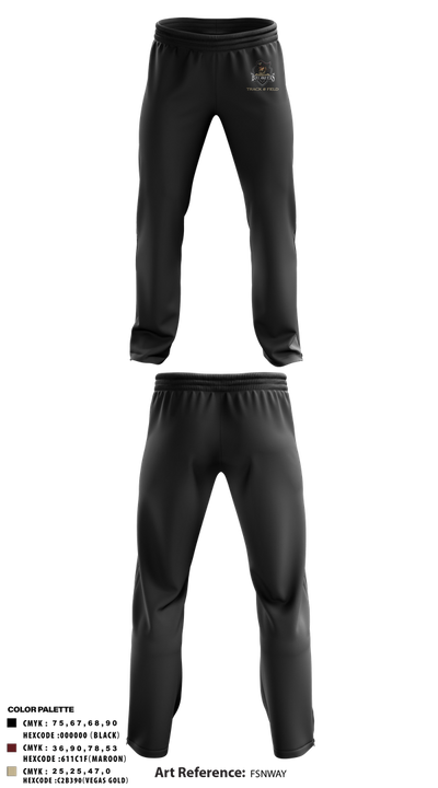Bellflower high school Track & Field 82786723 Sweatpants - 3