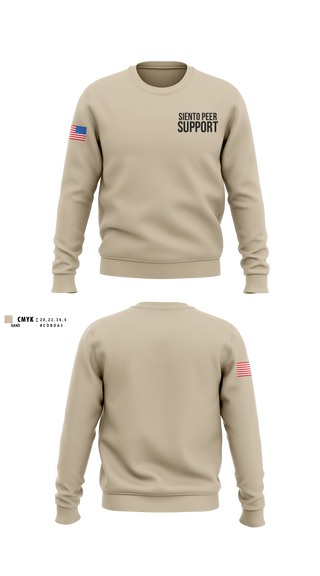 Crew Neck Sweatshirt, Siento Peer Support, Fire Department, Teamtime, Team time, sublimation, custom sports apparel, team uniforms, spirit wear, spiritwear, sports uniforms, custom shirts, team store, custom team store, fundraiser sports, apparel fundraiser