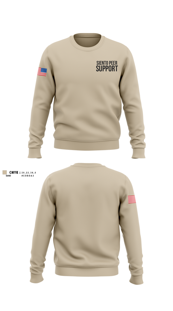 Crew Neck Sweatshirt, Siento Peer Support, Fire Department, Teamtime, Team time, sublimation, custom sports apparel, team uniforms, spirit wear, spiritwear, sports uniforms, custom shirts, team store, custom team store, fundraiser sports, apparel fundraiser