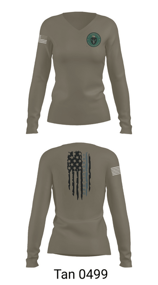 Womens Long Sleeve Vneck Shirt, Tennessee Traffic Officer, Police, Teamtime, Team time, sublimation, custom sports apparel, team uniforms, spirit wear, spiritwear, sports uniforms, custom shirts, team store, custom team store, fundraiser sports, apparel fundraiser