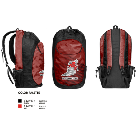 Gear Bag, Page High School Wrestling, Wrestling, Teamtime, Team time, sublimation, custom sports apparel, team uniforms, spirit wear, spiritwear, sports uniforms, custom shirts, team store, custom team store, fundraiser sports, apparel fundraiser