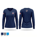 Med 10 Women's Long Sleeve V-neck Shirt - 1