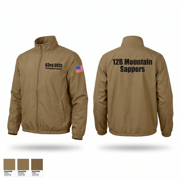 Windbreaker, 63rd CEC-I, Army, Teamtime, Team time, sublimation, custom sports apparel, team uniforms, spirit wear, spiritwear, sports uniforms, custom shirts, team store, custom team store, fundraiser sports, apparel fundraiser