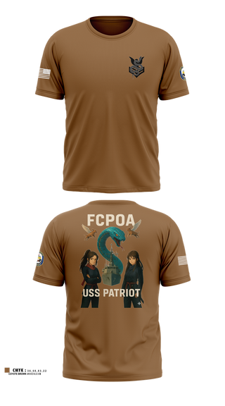 Old School Cotton Feel Shirt, USS PATRIOT FCPOA 2, , Teamtime, Team time, sublimation, custom sports apparel, team uniforms, spirit wear, spiritwear, sports uniforms, custom shirts, team store, custom team store, fundraiser sports, apparel fundraiser
