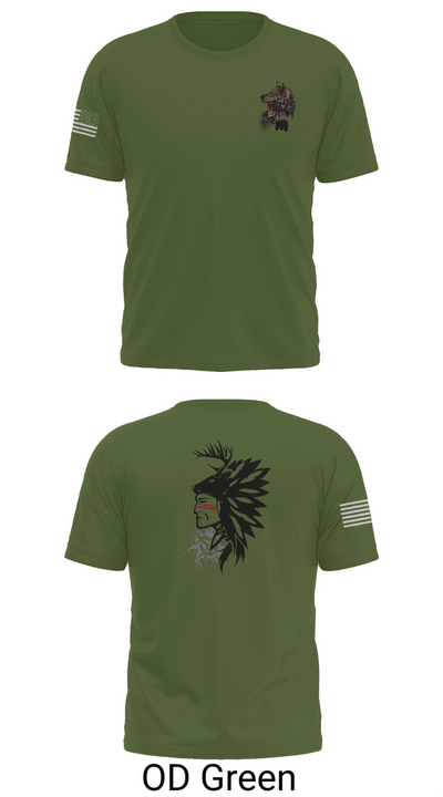 101st airborne 1-327 35416174 Old School Cotton Feel Shirt - 50