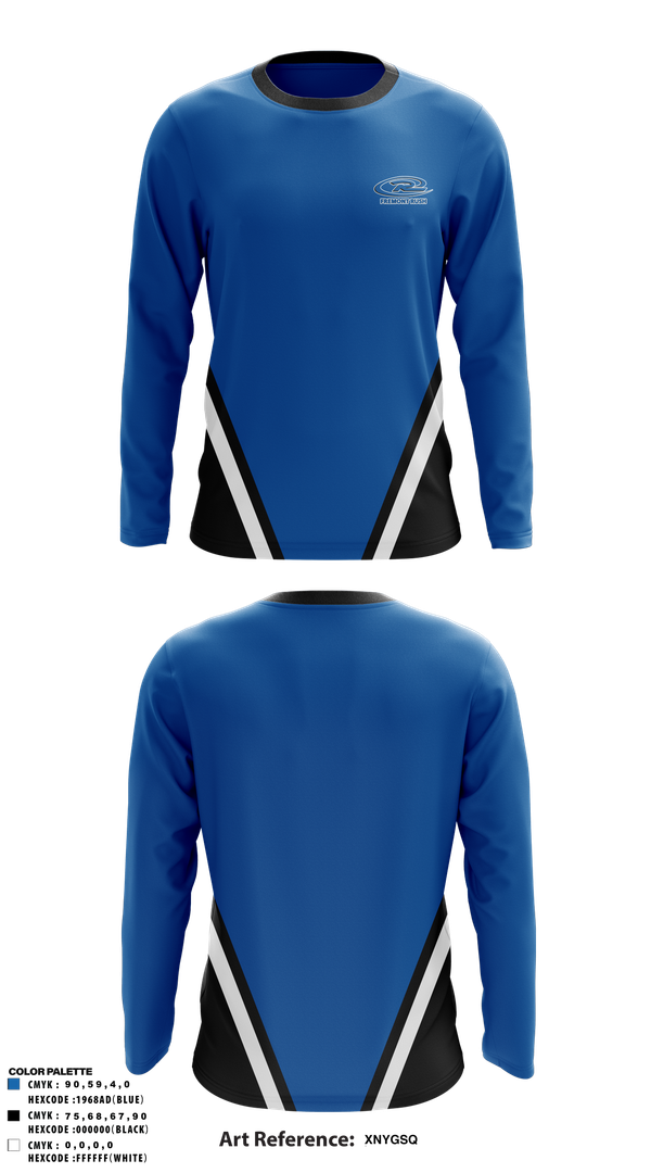Long Sleeve Performance Shirt, Fremont Rush Soccer Club, Men's Soccer, Teamtime, Team time, sublimation, custom sports apparel, team uniforms, spirit wear, spiritwear, sports uniforms, custom shirts, team store, custom team store, fundraiser sports, apparel fundraiser