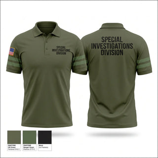 Short Sleeve Performance Polo, Special Investigations Division, Police, Teamtime, Team time, sublimation, custom sports apparel, team uniforms, spirit wear, spiritwear, sports uniforms, custom shirts, team store, custom team store, fundraiser sports, apparel fundraiser