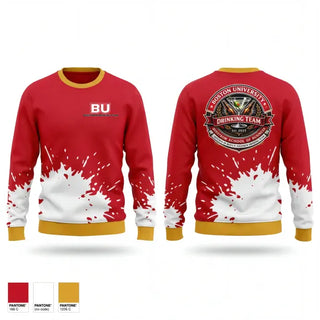 Crew Neck Sweatshirt, BU Questrom Drinking Team, , Teamtime, Team time, sublimation, custom sports apparel, team uniforms, spirit wear, spiritwear, sports uniforms, custom shirts, team store, custom team store, fundraiser sports, apparel fundraiser
