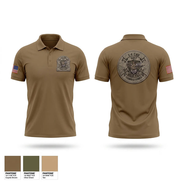 Short Sleeve Performance Polo, 1-4 CAV, Army, Teamtime, Team time, sublimation, custom sports apparel, team uniforms, spirit wear, spiritwear, sports uniforms, custom shirts, team store, custom team store, fundraiser sports, apparel fundraiser