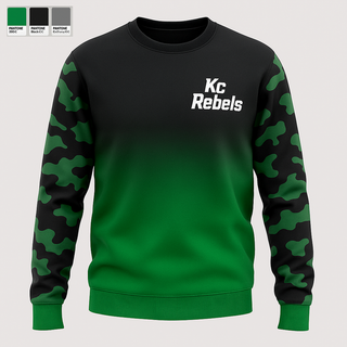 Crew Neck Sweatshirt, Kc Rebels, Track & Field, Teamtime, Team time, sublimation, custom sports apparel, team uniforms, spirit wear, spiritwear, sports uniforms, custom shirts, team store, custom team store, fundraiser sports, apparel fundraiser