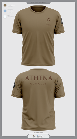 Short Sleeve Performance Shirt, Athena Gun Club, , Teamtime, Team time, sublimation, custom sports apparel, team uniforms, spirit wear, spiritwear, sports uniforms, custom shirts, team store, custom team store, fundraiser sports, apparel fundraiser