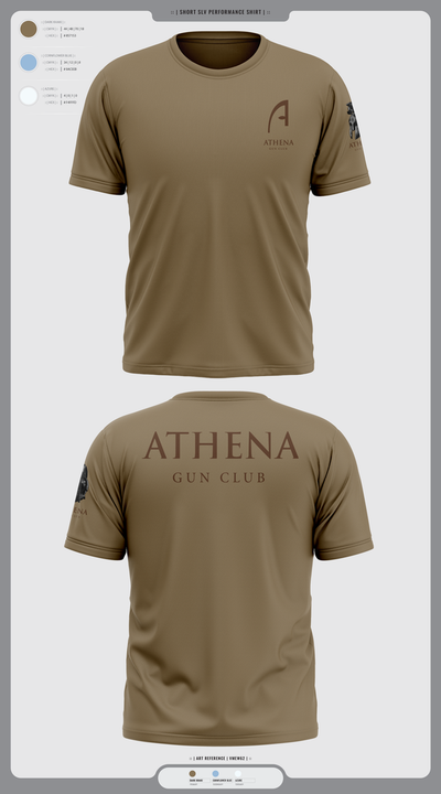 Athena Gun Club 10073430 Short Sleeve Performance Shirt - 1