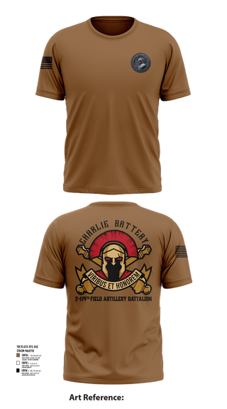 Short Sleeve Performance Shirt, Charlie Battery 2-114th FA, , Teamtime, Team time, sublimation, custom sports apparel, team uniforms, spirit wear, spiritwear, sports uniforms, custom shirts, team store, custom team store, fundraiser sports, apparel fundraiser