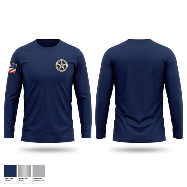 Long Sleeve Performance Shirt, United States Marshals Posse, Police, Teamtime, Team time, sublimation, custom sports apparel, team uniforms, spirit wear, spiritwear, sports uniforms, custom shirts, team store, custom team store, fundraiser sports, apparel fundraiser